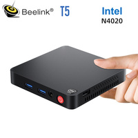 Beelink T5 Intel Celeron N4020 Mini PC 4GB DDR4 64GB eMMC Supports Dual HDMI Dual WiFi BT4.0 PK T4 Pro N3350 AK3V T8 Pro T5