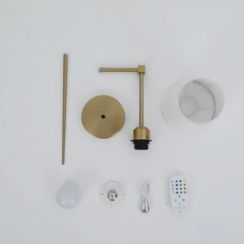 LED Fabric Wall Lamp Bedroom Bedside Night Light Ambient Light Living Room Background Wall Lamp with Multiple Color Changes