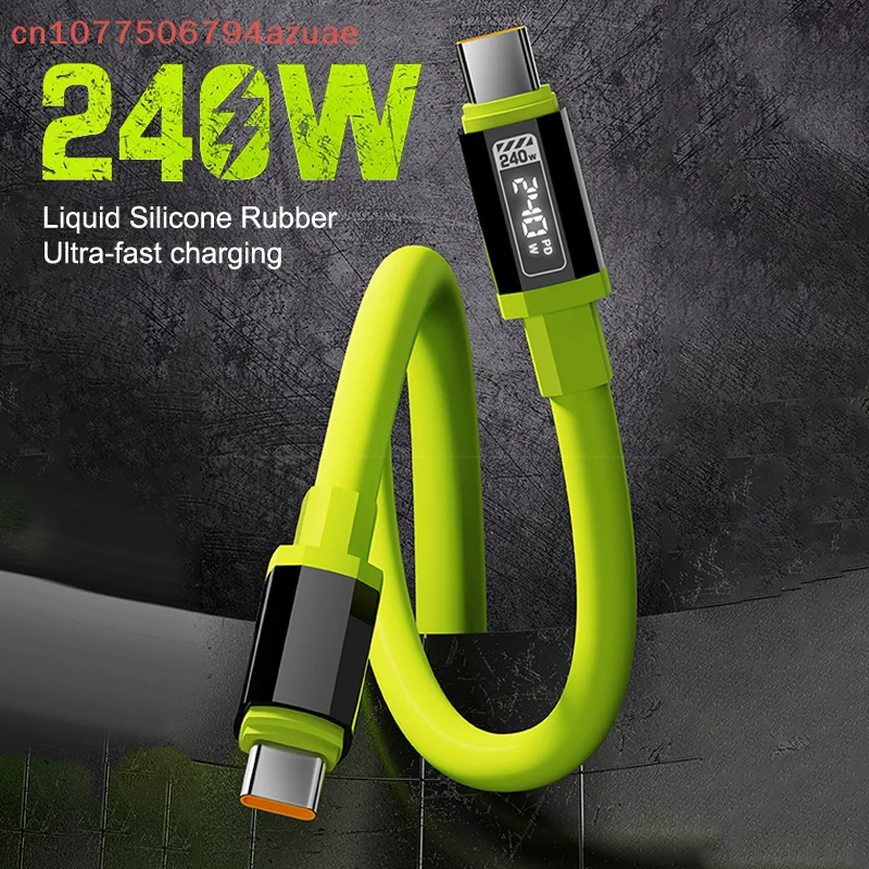 240W Type C To Type C Super Fast Charging Cable Universal High Power Charger USB Cord 6A USB C CableUniversal Box