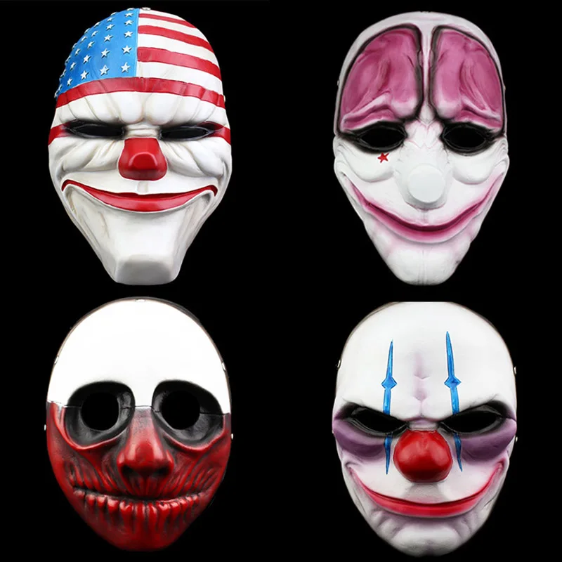 

Игры Payday The Heist Boutique, смоляная маска, костюм унисекс, танцевальная вечеринка, маски на Хэллоуин, реквизит для шоу, украшение, коллекция