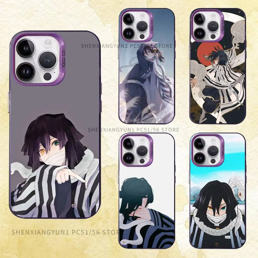 

Creative D-Demon Anime Obanai Iguro Case for iPhone 11,12,13,14,15,16,17 Pro Max XS X XR mini SE 8,7 Air Plus Cover