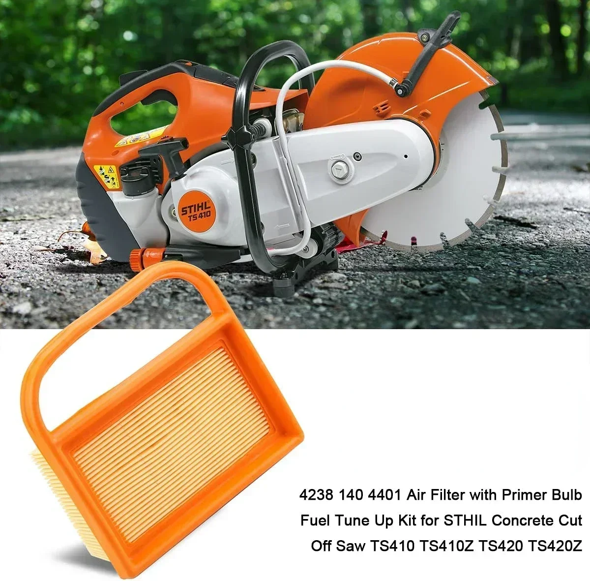 Air Filter Primer Bulb Fuel Tune Up Kit 4238 140 4401 for STIHL TS410 TS410Z TS420 TS420Z Concrete Cut Off Saw