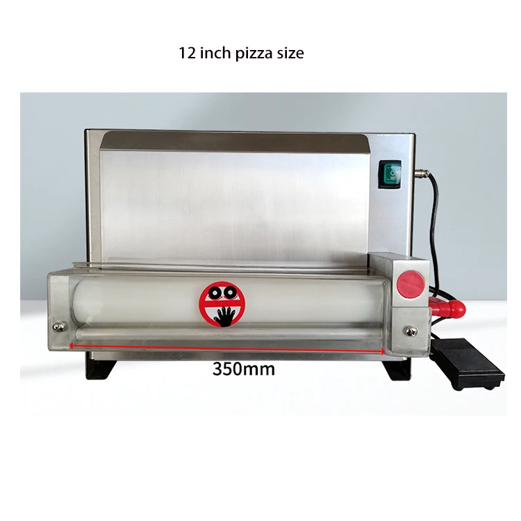 Commercial Automatic Electric Tabletop Pizza Dough Sheeter Machine 220V Automatic Dough Rolling Machine Dough Roller Sheeter