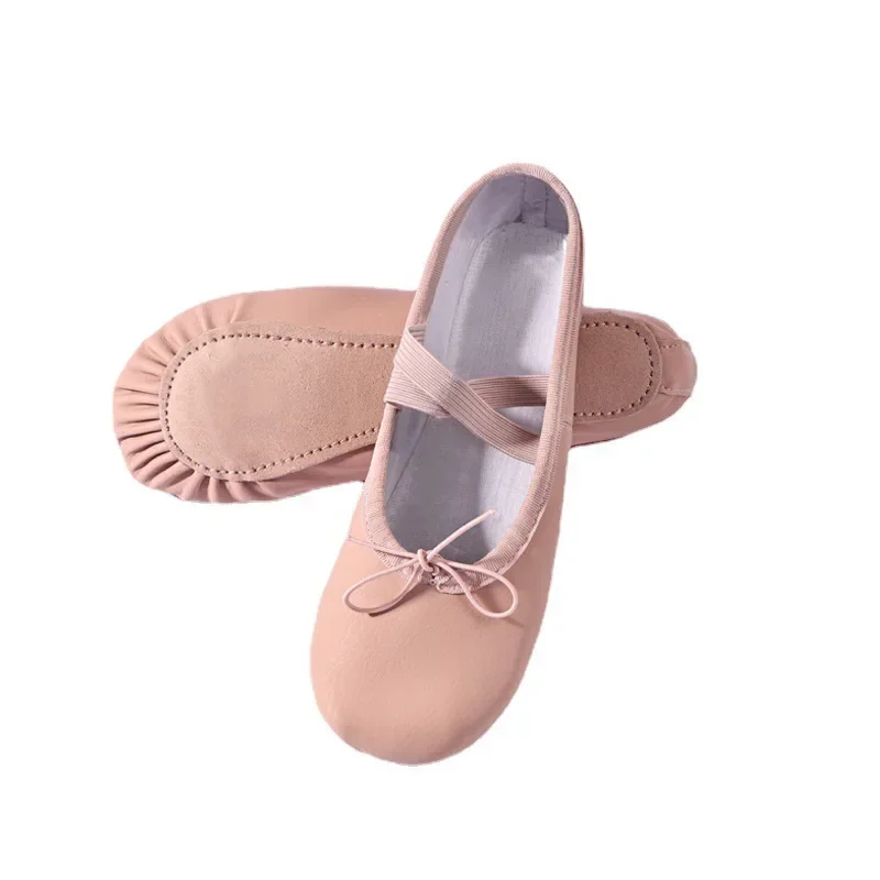 Women\'s Ballerinas for Women Danseuse PU Leather Professional Dancers for Girls Children Soft Soles Children Kids Dance Shoes