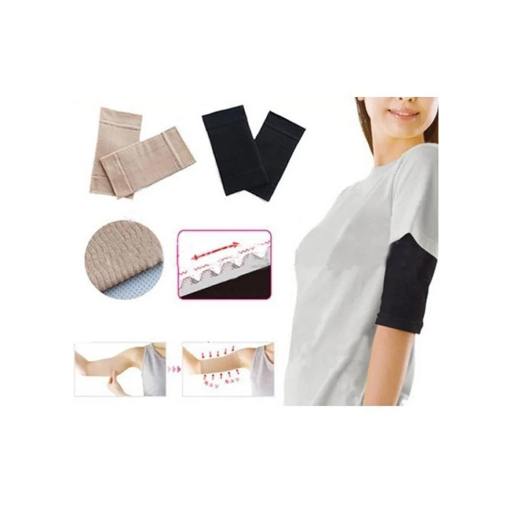 

Beige Slimming Arm Shaperwear Elastic Seamless Arm Shaping Sleeves For Women Lightweight Breathable Support Fat Reduction