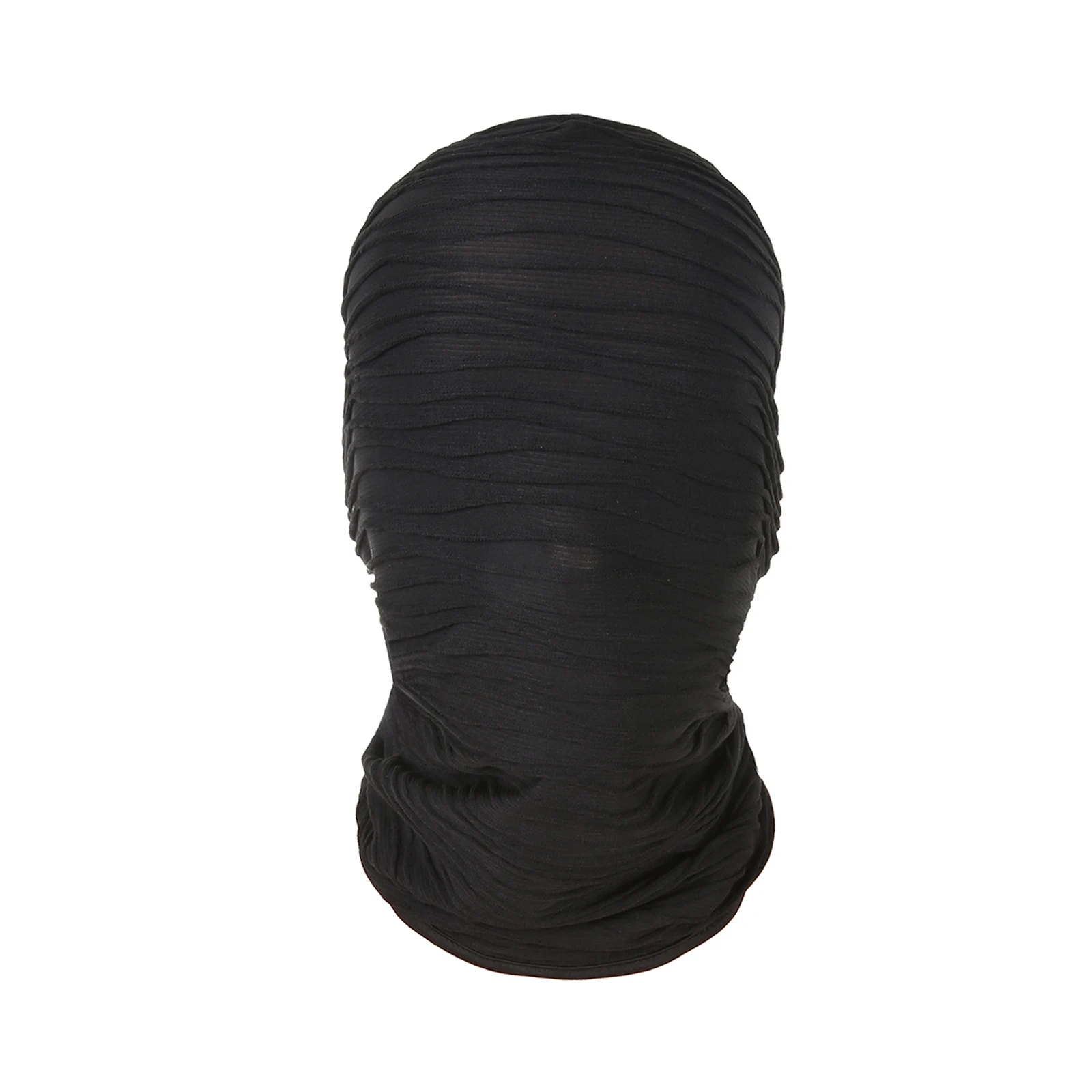 

Black Full Face Cover Mesh Hole Hat Men Women Balaclava Cap Halloween Cosplay Party Dancing Headgear Punk Head Cover