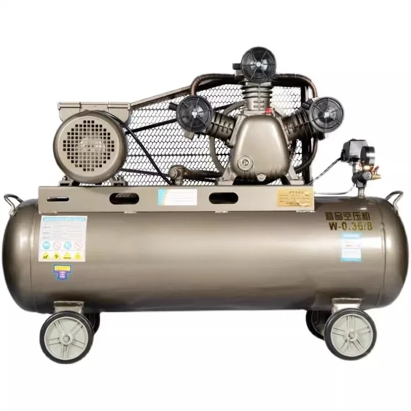 With air compressor industrial grade 7.5kw large high pressure air pump auto repair paint job