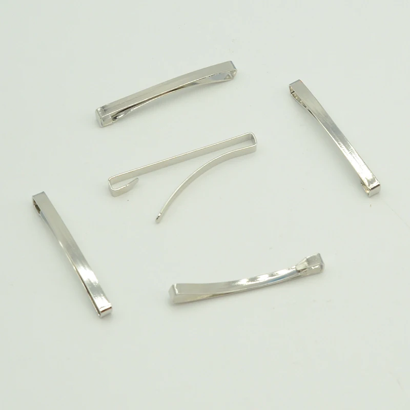 30PCS 3mm*4.5cm Mini Metal Bar Hairpins Plain Snap Hair Barrette Bobby Pins for DIY Kids Hair Accessories Hair Slide