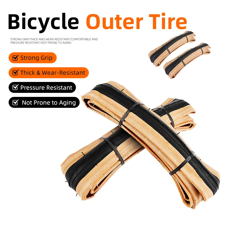 

Road Bike High Performance Bicycle Tire Durable Foldable Tires with 60TPI Puncture Resistant for 700×23C Wheels