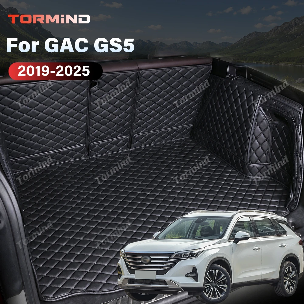 Tormind For GAC GS5 2019-2025 24 23 22 21 Car Trunk Mats Carpet Cargo Liner Car Backrest Pad Interior Accessories Protector