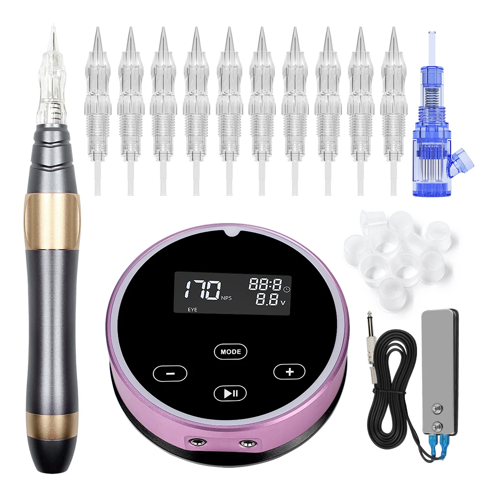 New Arrival P30 Permanent Makeup Machine Microblading Pen Equipment 3D Microblading Tattoo Machine Set