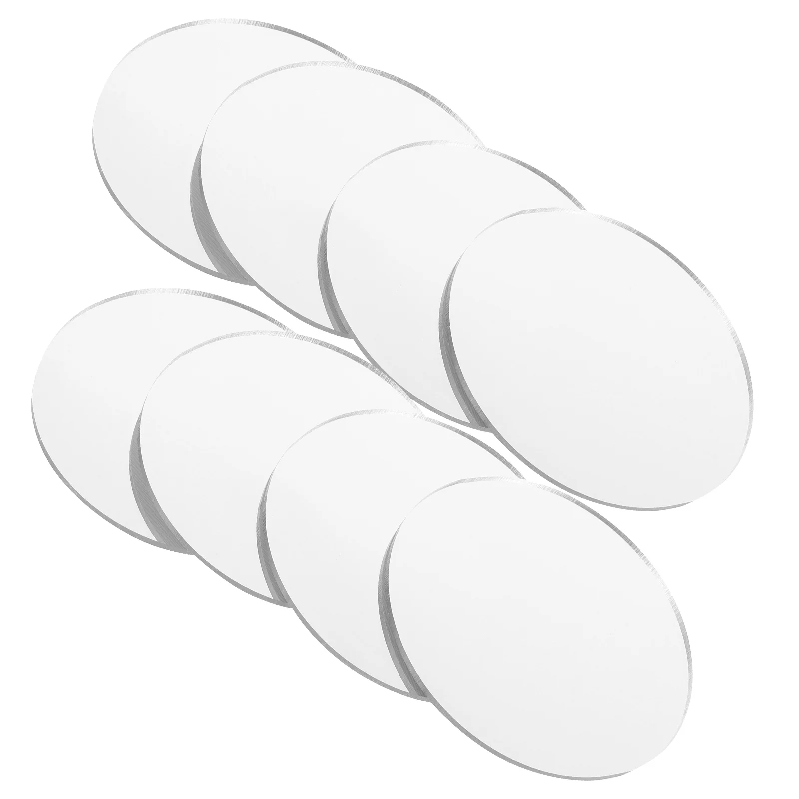 8 stuks ronde spiegelvellen 10 cm acryl make-upspiegel vervangende onderdelen voor doe-het-zelf ambachten heldere kleine spiegels voor reizen ijdelheid