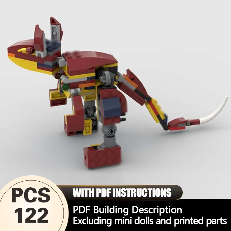 

Creators Animal Series Model MOC Building Bricks Marsupial Modular Technology Gifts Holiday Assemble Children Toys Suit