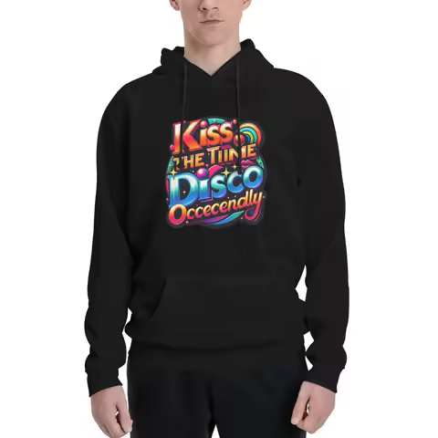 Harry Styles Kiss All The Time Disco Occasionally Funny Sweatshirts Men's Hooded Hoodie Winter Pullover