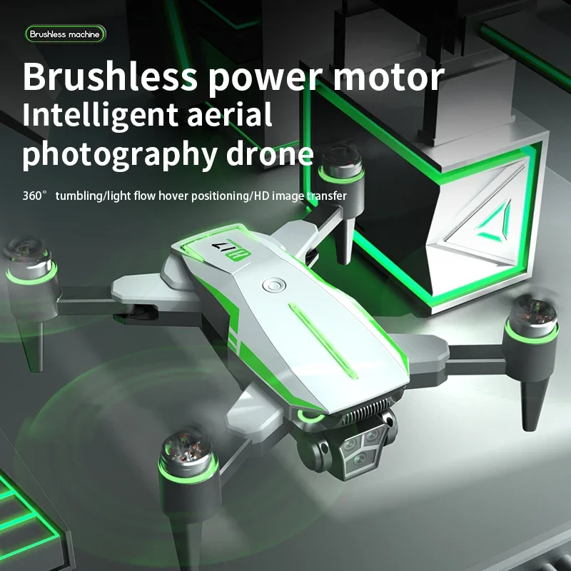 H17 Quadcopter Drone Brushless Flusso Ottico HD Doppia Fotocamera WIFI FPV RC Dron 4K ESC Volo Giocattolo di Controllo Remoto Rilevamento di Gravità