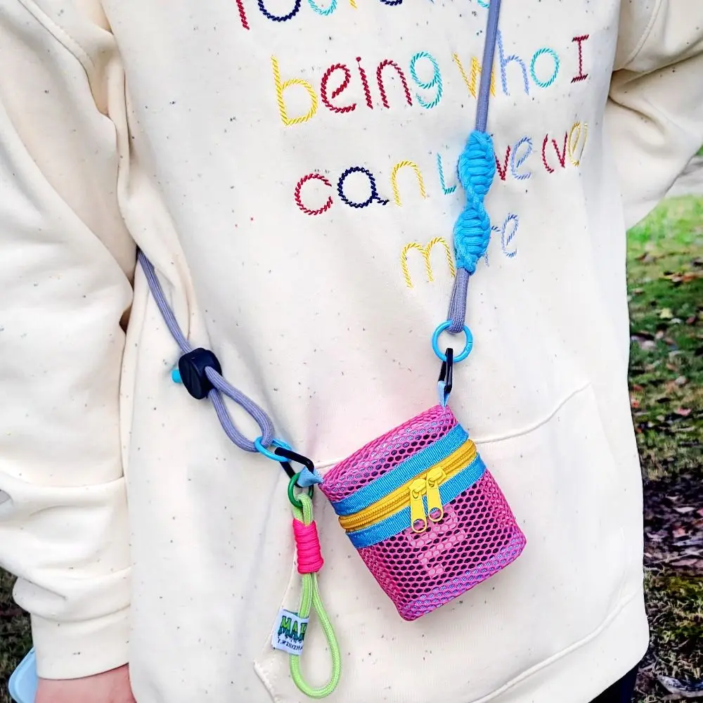 

Многоцелевая сумка на плечо из полой сетки, мини-износостойкая красочная сумка-ведро, легкая повседневная детская пляжная сумка для путешествий