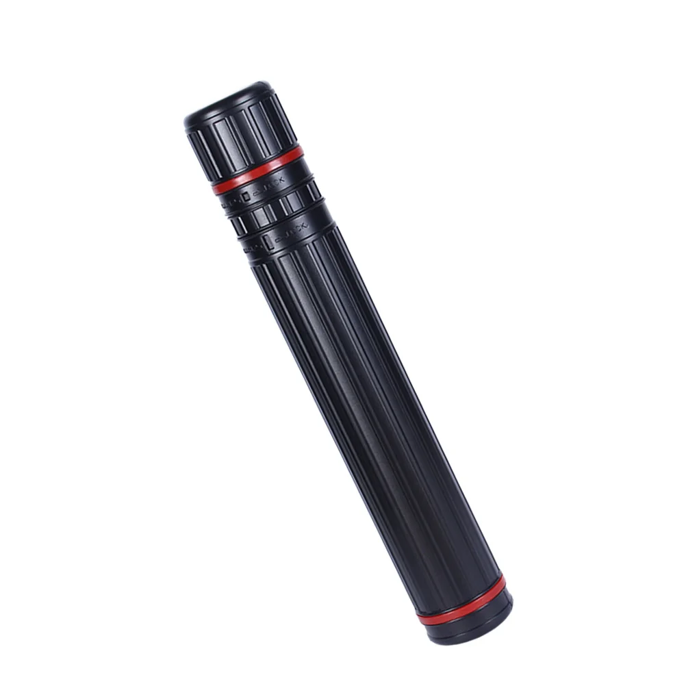 أنبوب تخزين بلاستيكي قابل للتوسيع مقاس 10 × 55 سم نحيف ومتين لملصق العمل الفني ومخطط الرسم ومستلزمات الطلاب