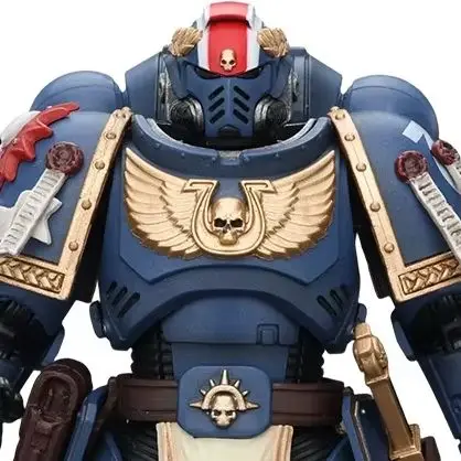【Auf Lager】JOYTOY Warhammer 40K Ultramarines Titus mit Lorbeeren des Sieges 1/18 Actionfigur Modellspielzeug