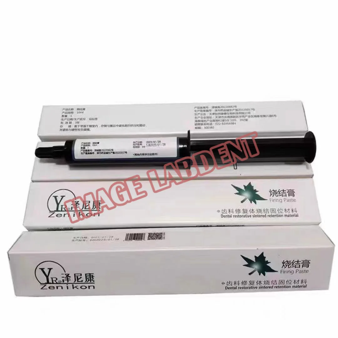 Zenikon 10ML Firing Paste Dental Restorative Sintered Retention Material Used to fix Tooth Porcelain Veneers&Crown Bridge