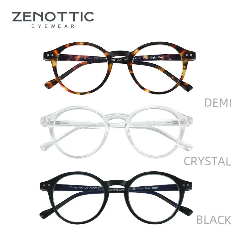 ZENOTTIC Anti-Blaulicht-blockierende Lesebrille für Damen und Herren, blendfrei, presbyopische Computerbrille, Dioptrien von +0 bis +4,0 3