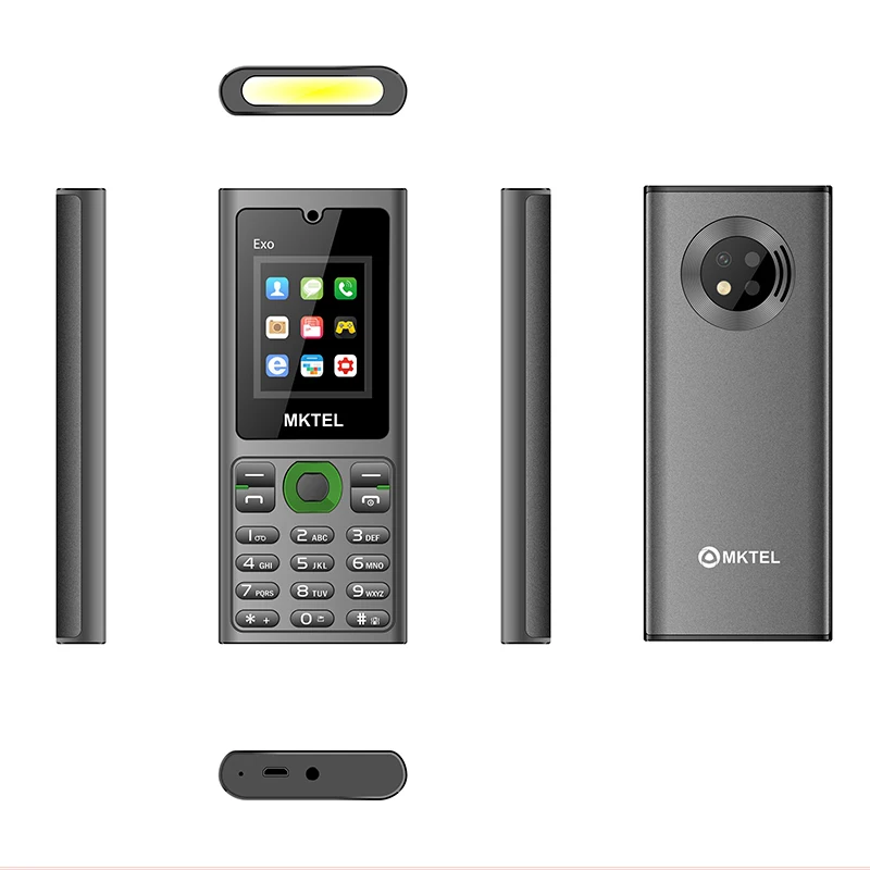 H13 MKTEL EXO mobile phone, SC6533G motherboard, memory 64Mb+32Mb, quad-band, with external amplifier, dual SIM and dual standby