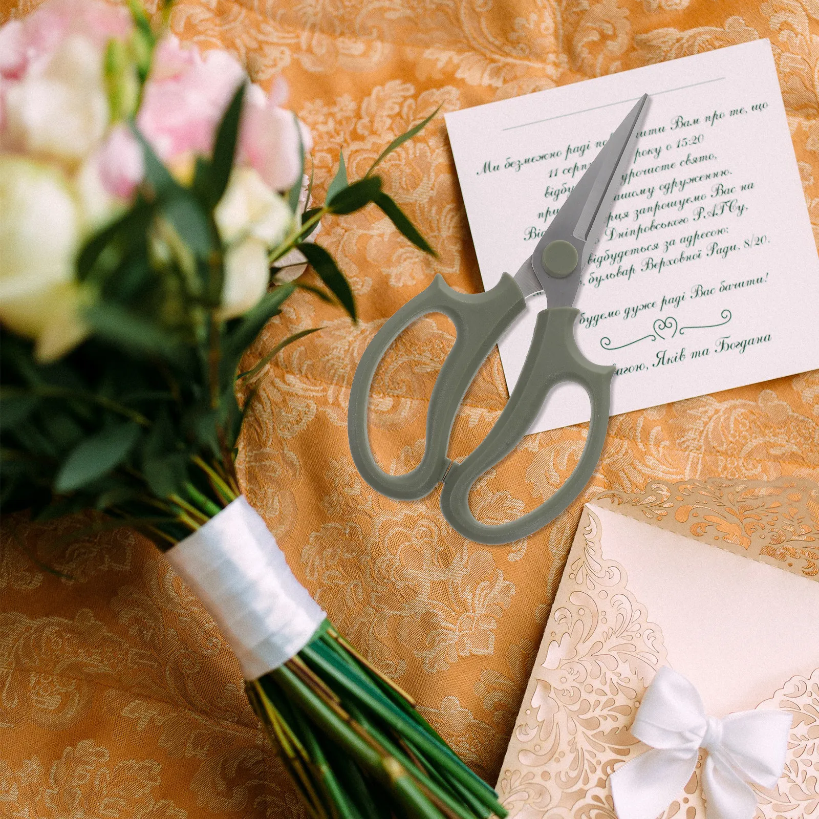 Professional Stainless Steel Flower Scissor with Ergonomic Grip Labor-Saving Garden Trimming Tool for Plants Trees Flowers