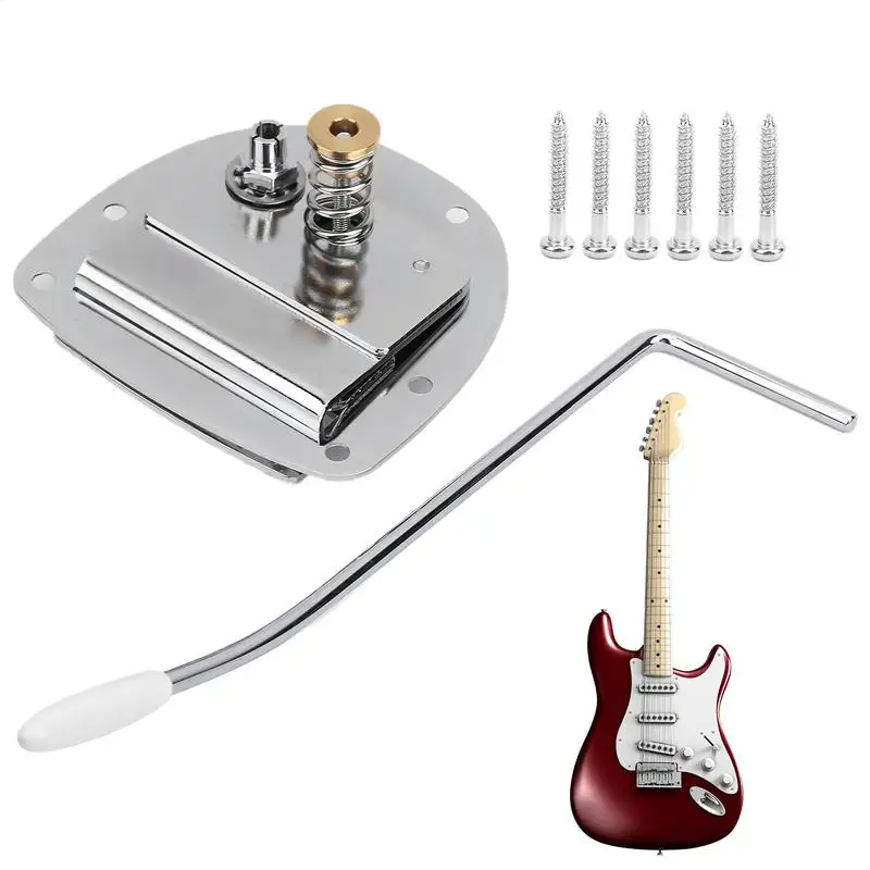 

Tremolo Bridge Electric Guitar Bridge Zinc Alloy Vintage Tailpiece Replacement For Guitarist Music Lover Stage