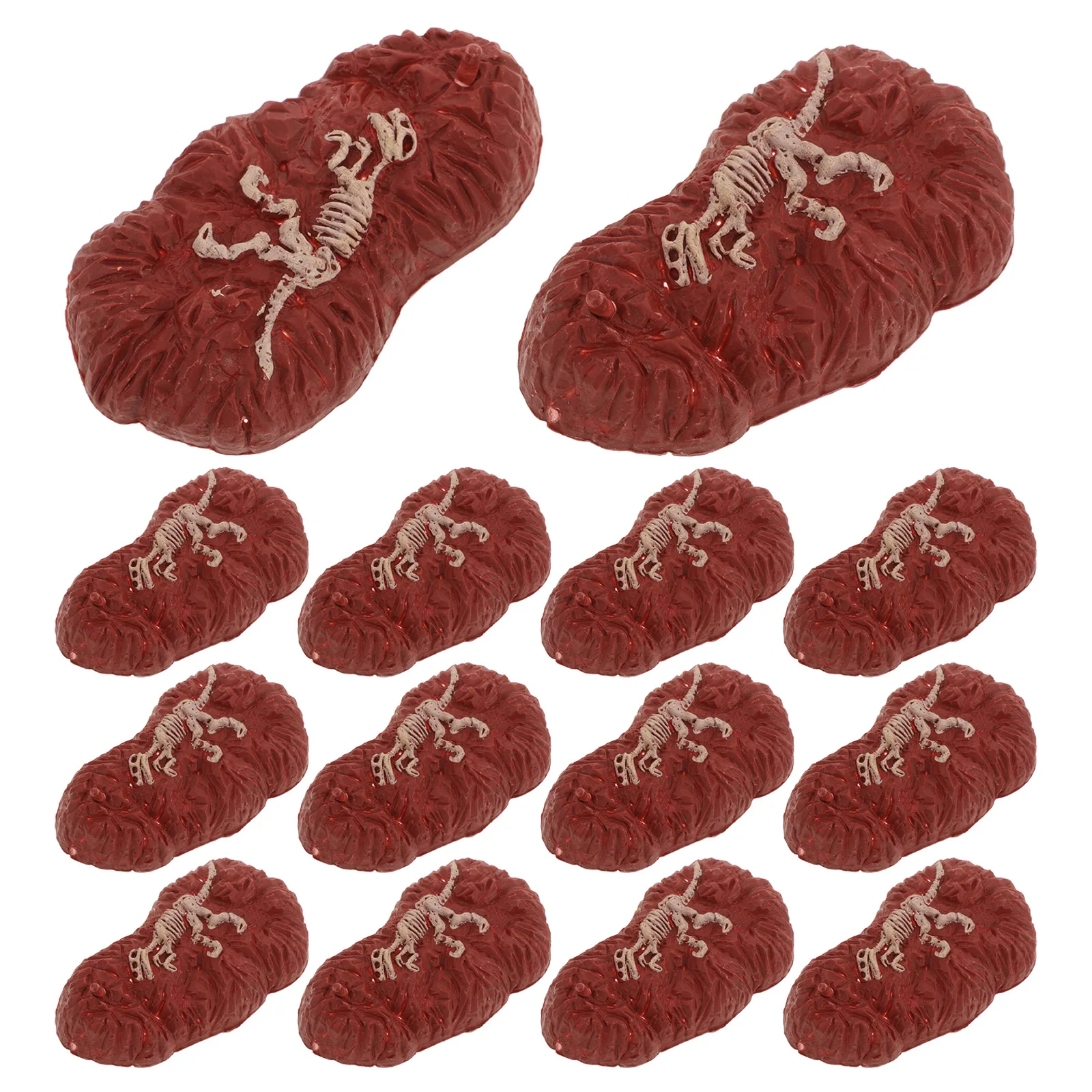 

50 Pcs Simulated Dinosaur Fossil Models Fake Ornaments Plastic for Kids Adornment