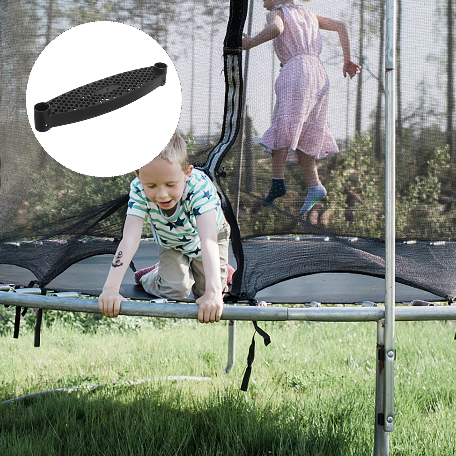 

Trampoline Ladder Step Replaceable Anti-Skid Heavy Duty Plastic Wear Resistant Stair Part Trampoline Supply Anti-Skid Stair Step