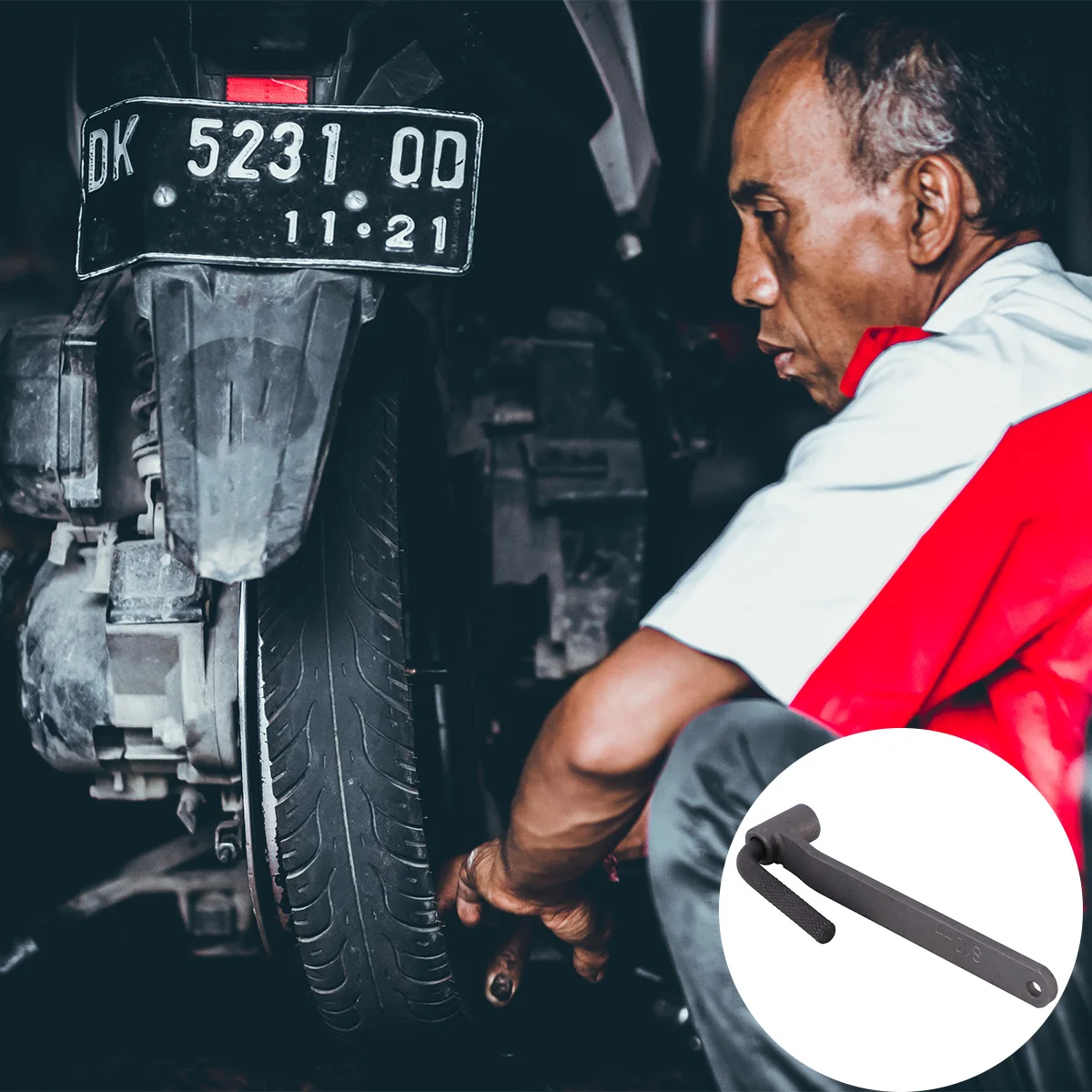 

2pcs Valve Screw Wrench Motorcycle Adjustment Tool Vanadium Steel Electrophoretic Surface Wear Resistant Lightweight Universal