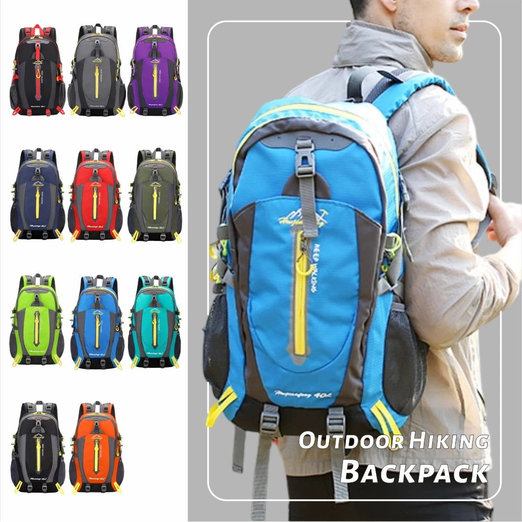 

Camping Hiking Water Resistant Backpack Laptop Daypack Trekking Climbing Back Bags for Men Women Hiking Supplies 40L