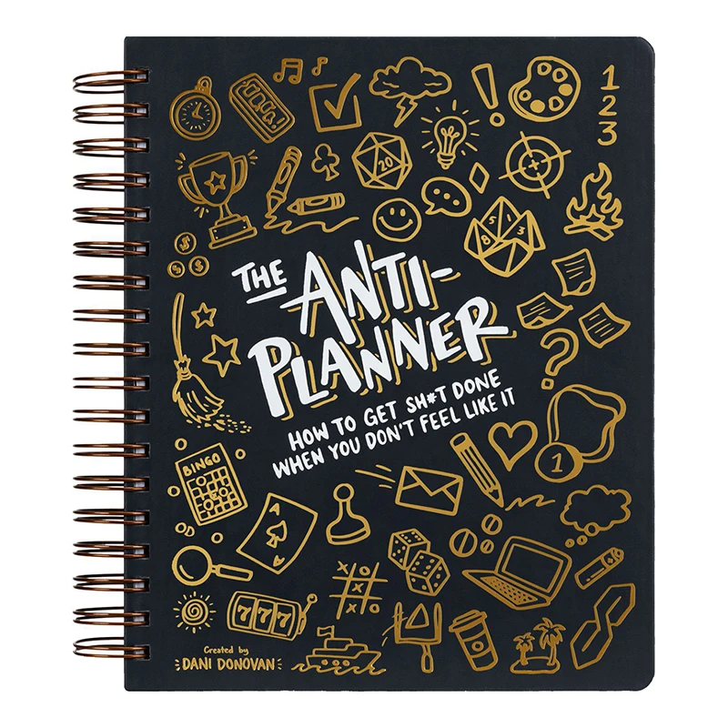 Anti Planner Tag Book Daily Planner Organizer Notebook Beat Procrastination Planner Notebook Student Stationery Office Supplies