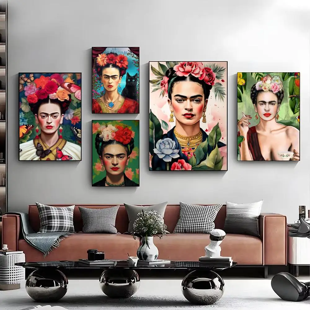 Artist F-Frida Kahlo Poster Modern Minimalist Wall Art Prints for Bedroom Living Room Aesthetic Contemporary Decor Gift