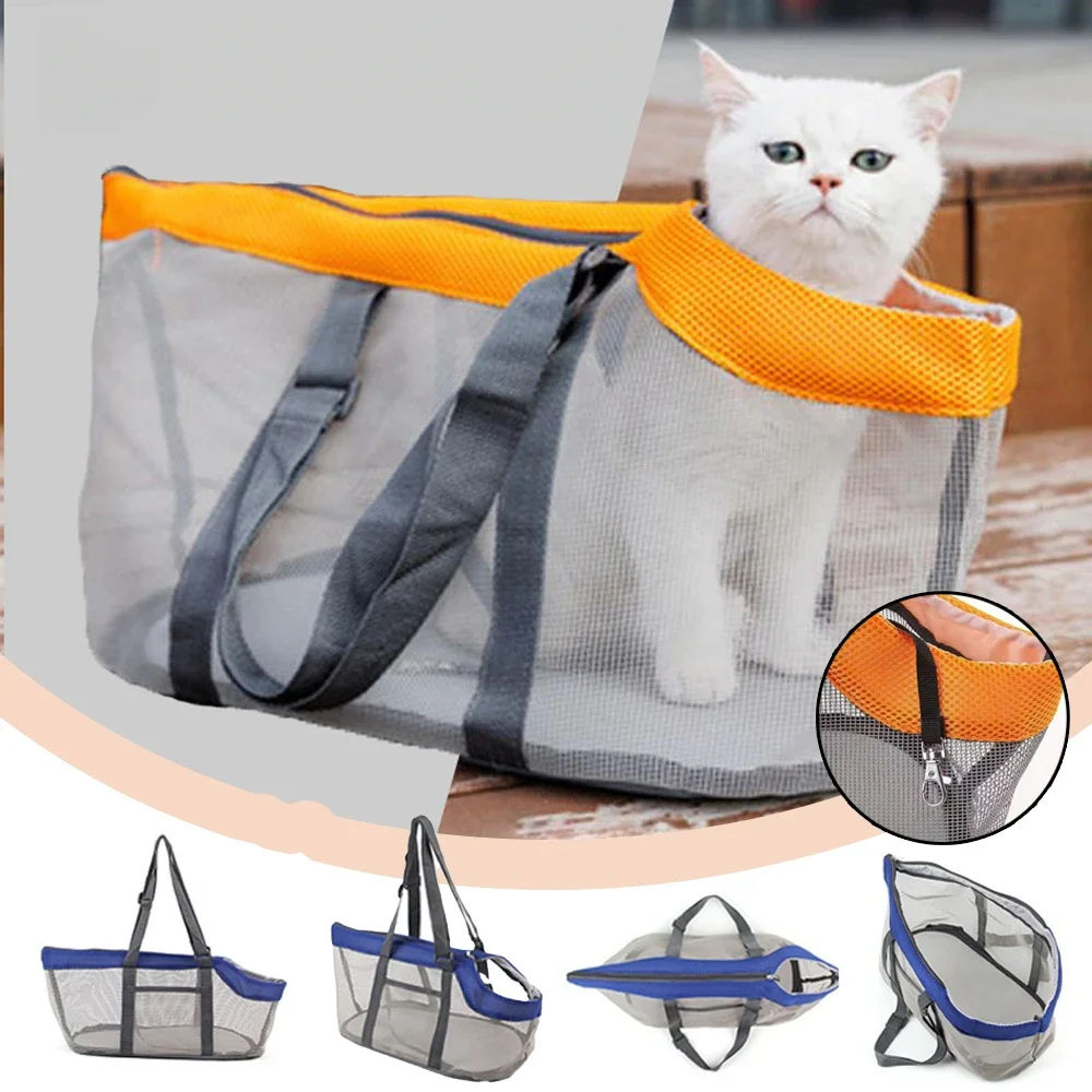 

Lightweight Large Caliber Pet Going Out Bag Portable Breathable Bag for Cats and Dogs Transparent Travel Backpack with Zippered