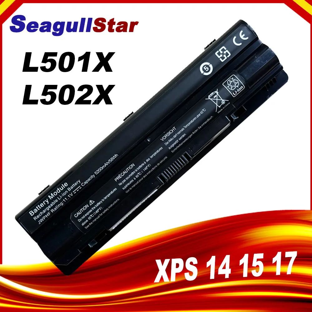 

SeagullStar Laptop Battery For DELL XPS 14 15 17 L501X L502X L521X L701X L702X L401X J70W7 R795X THHK 312-1123