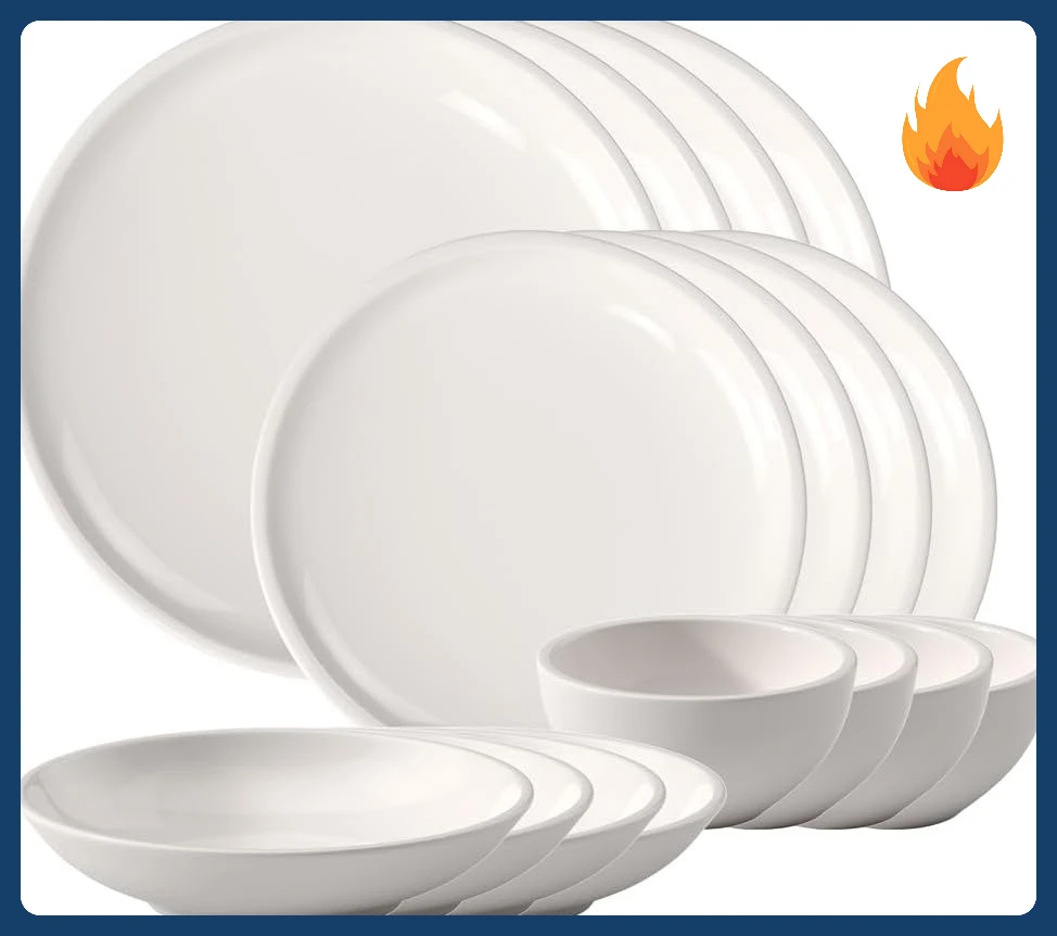 

Оригинальный набор столовой посуды Artesano из 16 предметов, сервиз на 4 человека, тарелки для ужина и салатов, миски для макарон и риса, фарфор премиум-класса, изготовленный