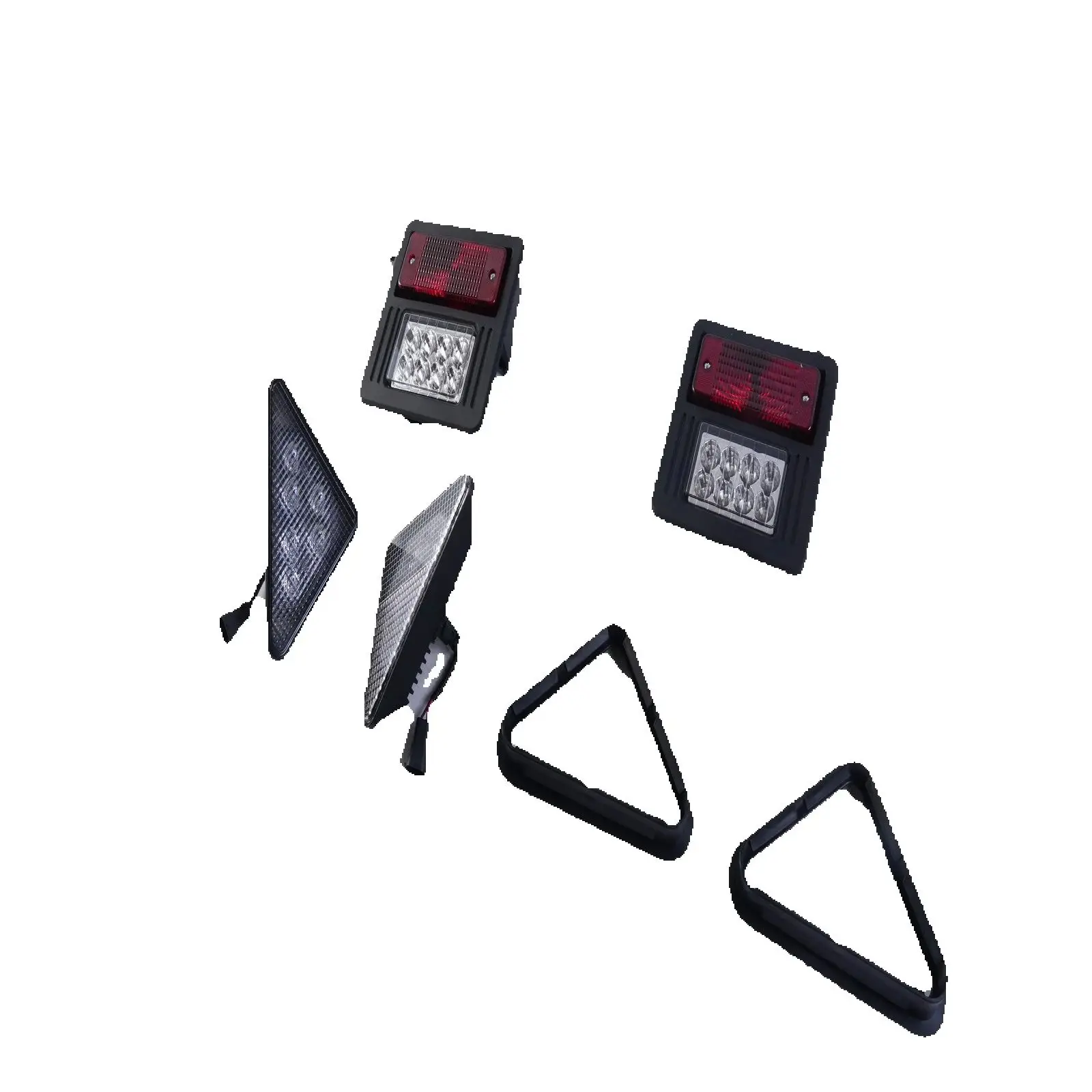 

1set Front LED & Standard Rear Light Kit 7259523 6670284 For 2000-2010 Bobcat S150 S175 S185 S205 S220 S250 S300