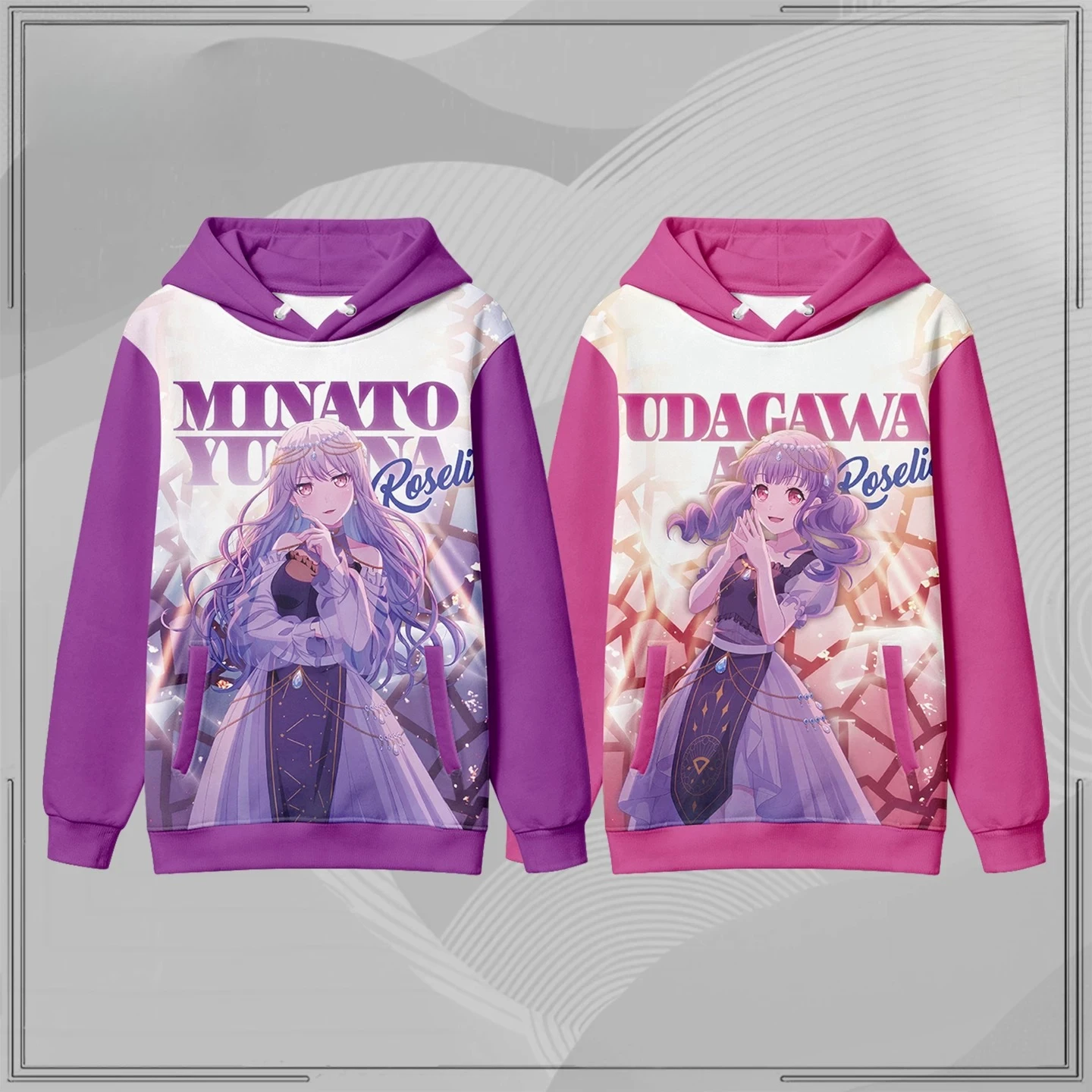 Anime BanG Dream Roselia Cosplay Hoodie Women Men Harajuku Sweatshirt Streetwear Hip Hop Pullover Hooded Jacket Outerwear