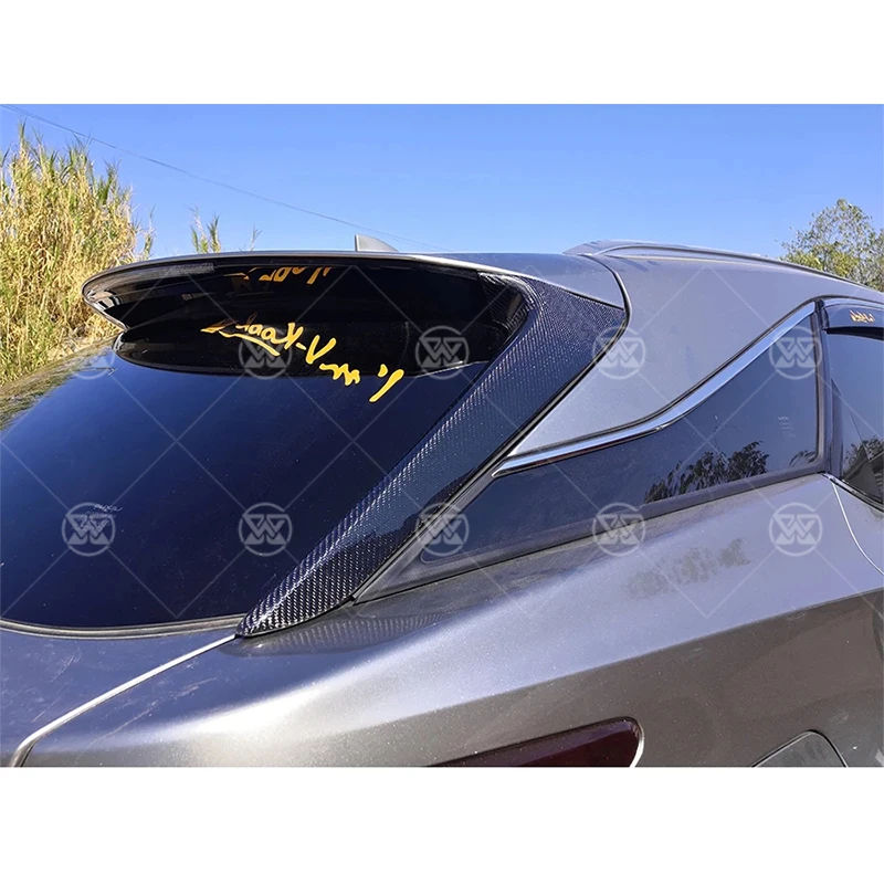 For Lexus RX 450H RX200 200T 300 Carbon Fiber Rear Window Side Spoiler Wing Splitter Trim Exterior Refit Body Kit