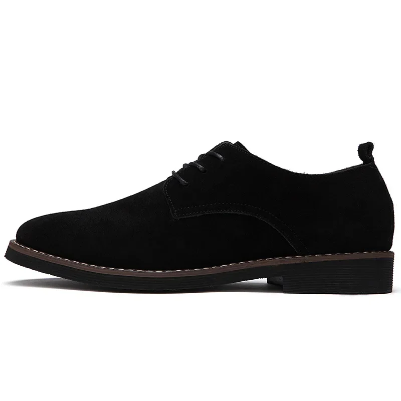 Suede Oxford Shoes Classic Business Leather Shoes Men PU Leather Casual  Men Wedding Party Shoes Autumn English Men