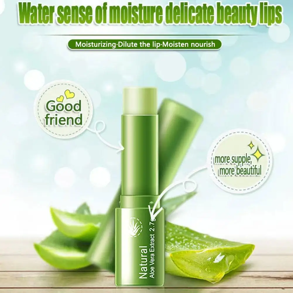 Refreshing Moisturizing Repair Lip Balm Aloe Vera Vitamin Essence Double Protection Moisturizing Hydrating Lipstick Beauty Skin