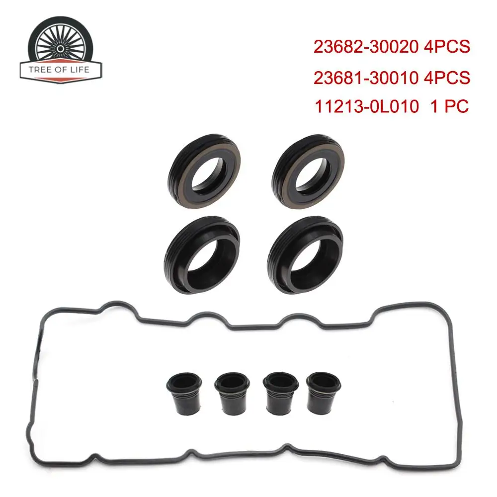

1121330020,1121330021 9PCS Valve Cover Oil Seal Kits For Toyota Hilux D4D 1KD-FTV 2KD-FTV 2.5L 3.0L Diesel 1121330040