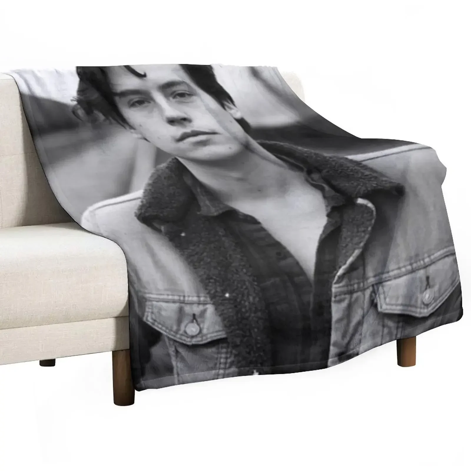 COLE SPROUSE BLACK AND WHITE Throw Blanket halloween Weighted Furry Furrys Blankets