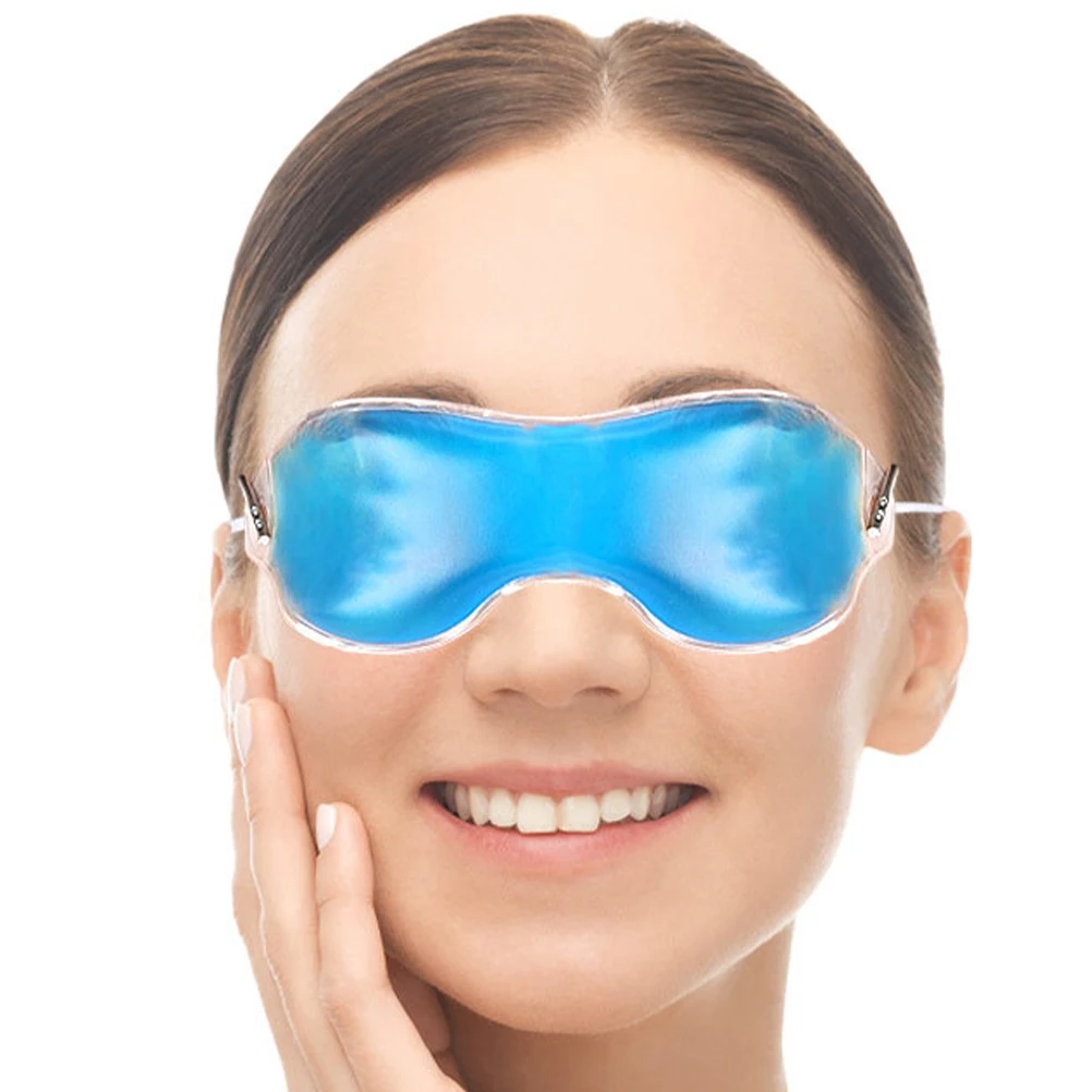 4 Uds parche en Gel para ojos máscara refrescante suave para dormir hinchazón azul verde rojo amarillo reutilizable caliente frío viaje a casa