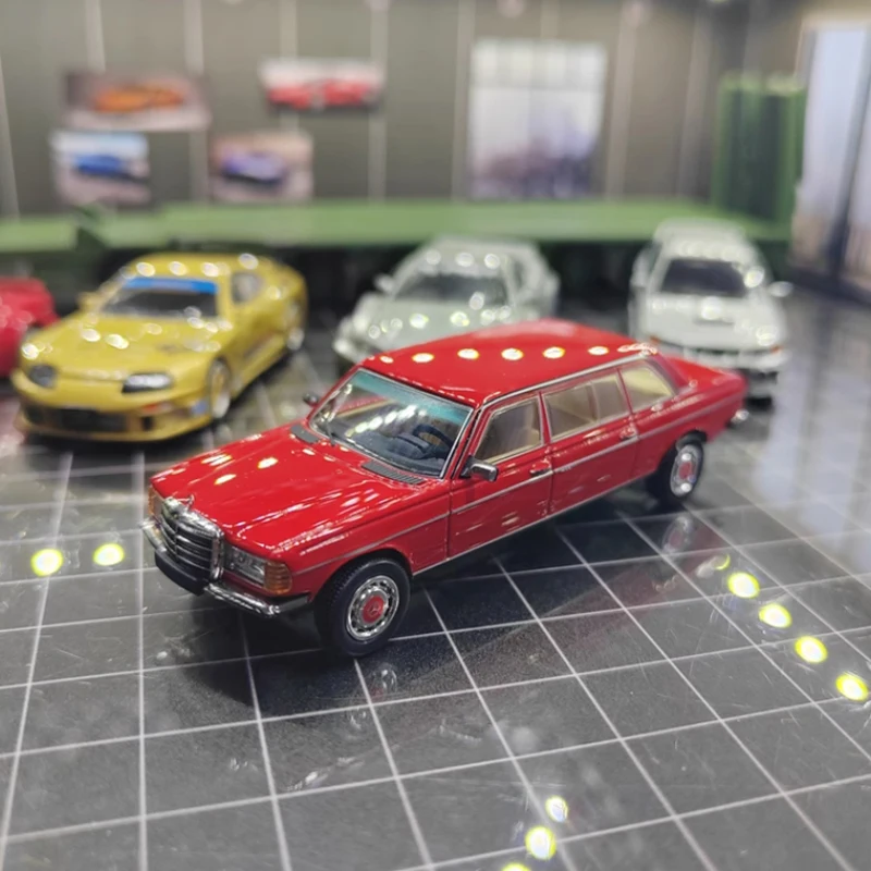 

GOC литой под давлением масштаб 1:64 1976 230e v123, расширенная модель Пекина, выставка, ограниченная серия, коллекция моделей автомобилей из сплава, сувенирный подарок