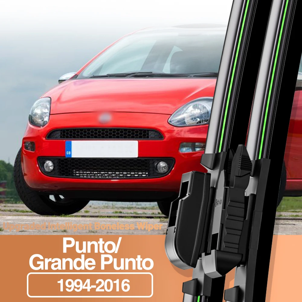 2 peças para fiat punto grande punto 1994-2016 lâminas de limpador de para-brisa dianteiro acessórios de janela 2000 2006 2009 2013 2015