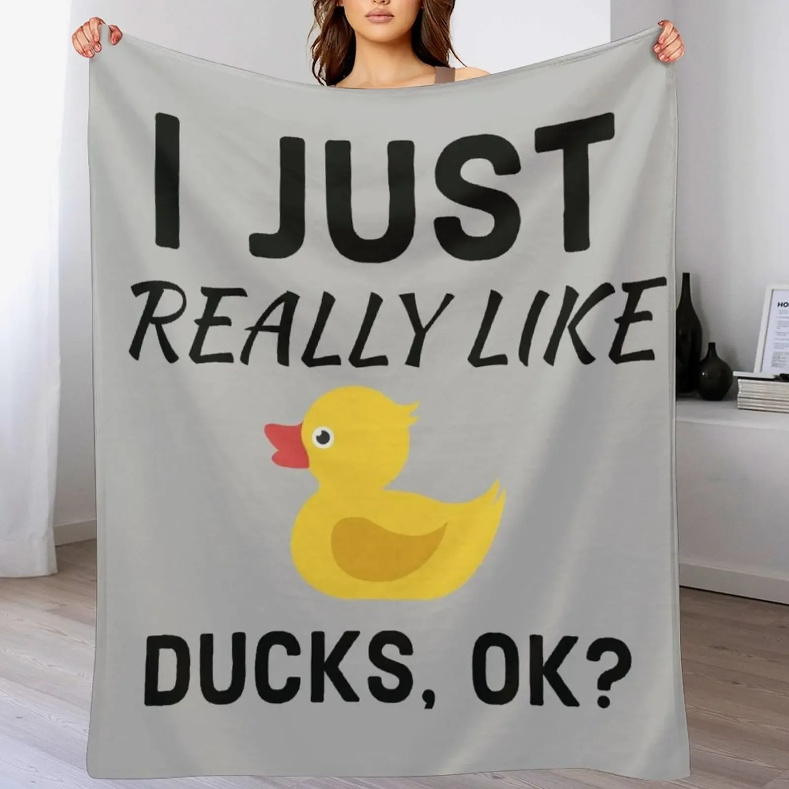 

I Just Really Like Ducks Ok Throw Blanket Tourist Giant Sofa for babies Soft Plaid Blankets