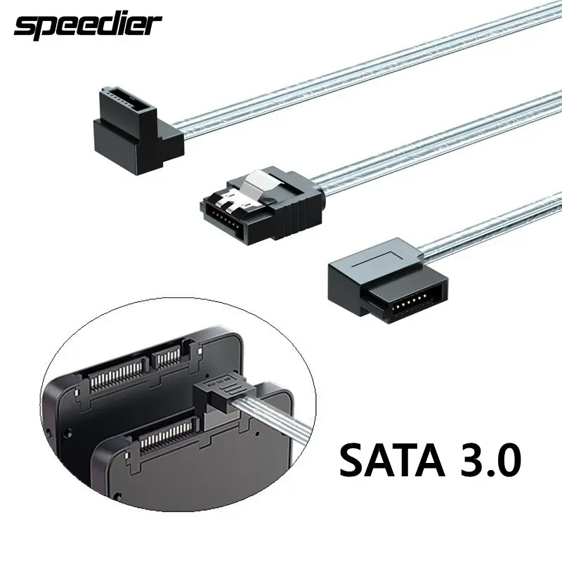 SATA3 Sata 3.0 Hard Drive Data Cable SATA III SATA 3 Cable 10Cm-2M Straight to Right Left Up Down Angle 6GBs HDD Hard Drive Disk