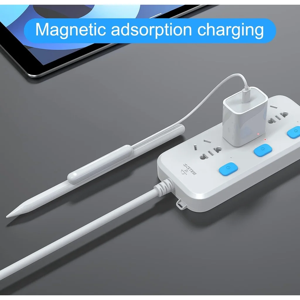 Pengisi daya magnetik kompatibel dengan Pensil IPad adaptor pengisi daya ke-2 untuk pensil pengisi daya magnet