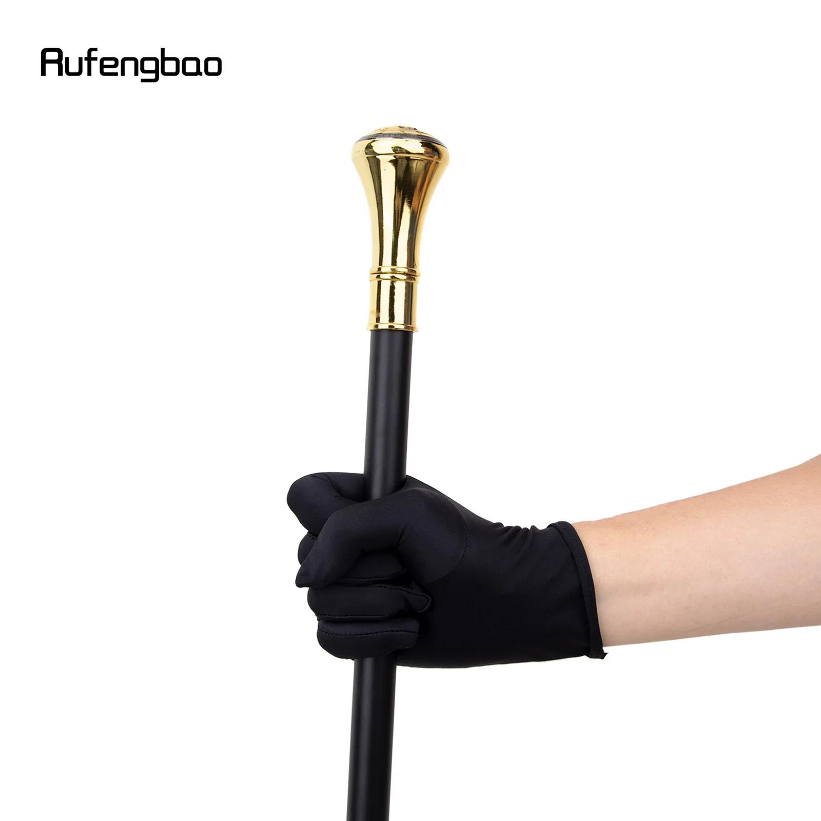 Golden Black Russian Double-Headed Eagle Totem Walking Cane Fashion Stick Gentleman Luxury Crosier Knob Walking Stick 93cm